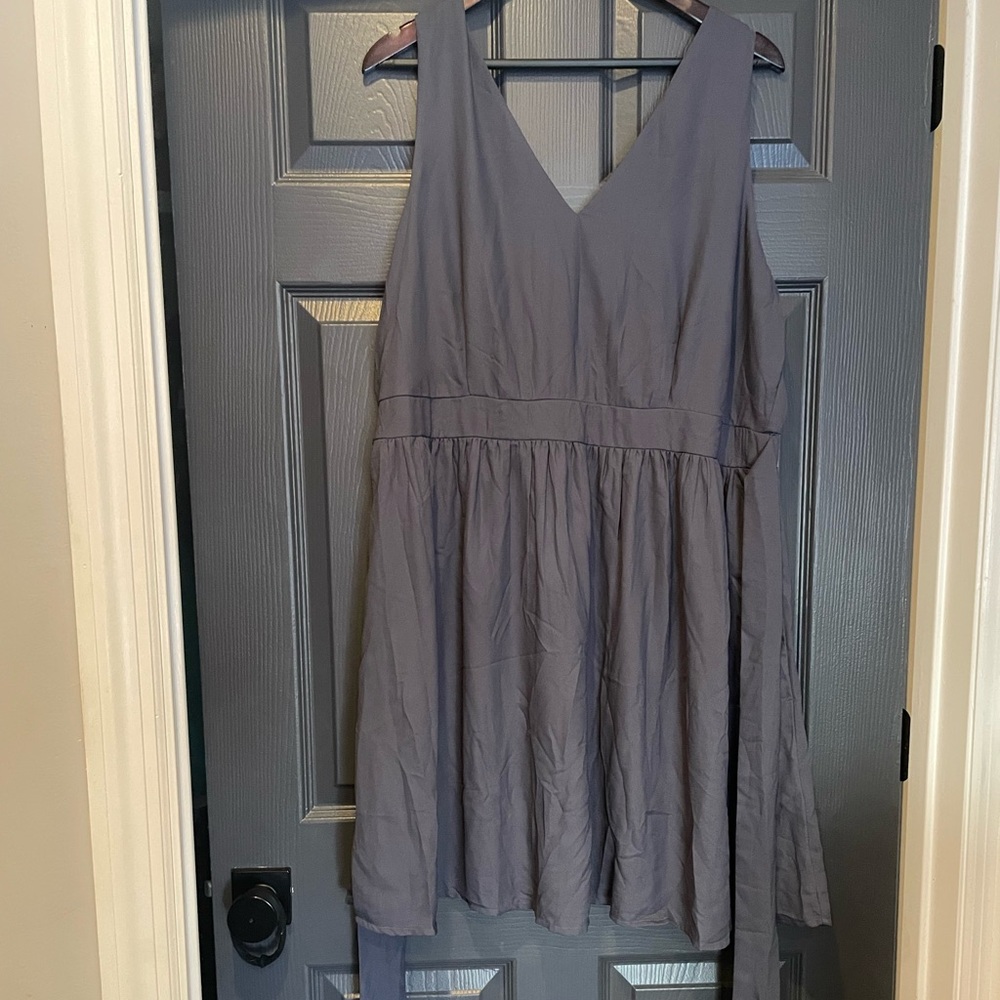 NWT [JUNAROSE] gray/blue dress Size:18